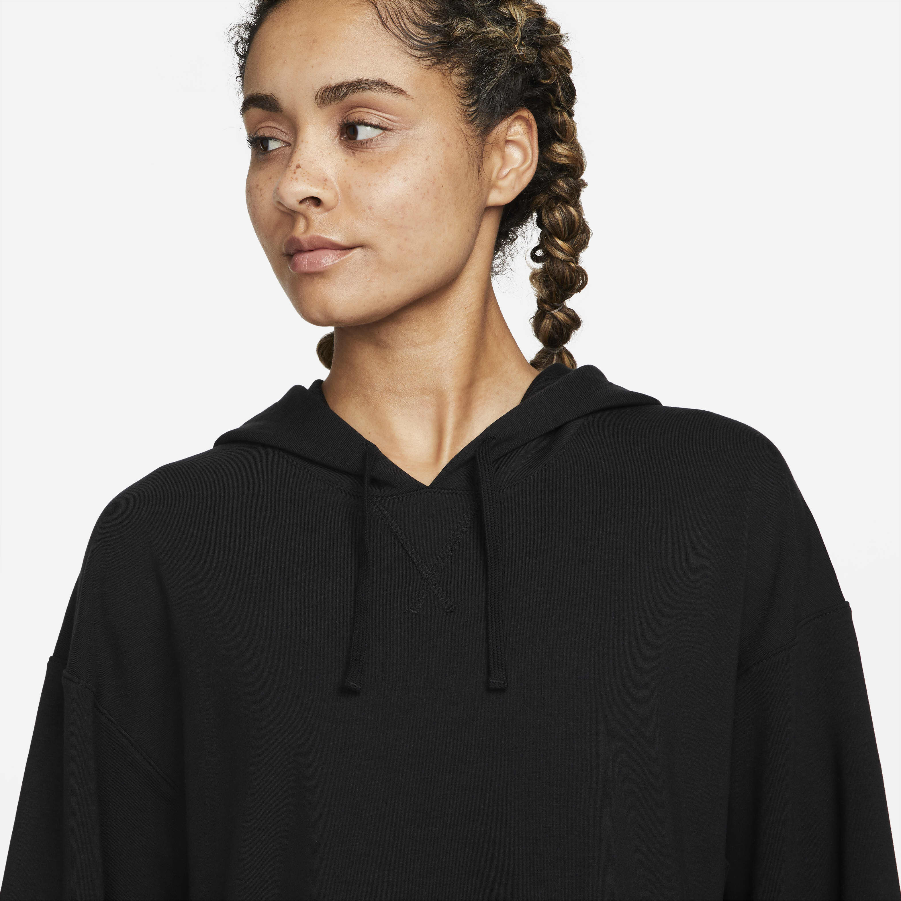 Buy Nike Yoga Dri FIT Women s Fleece Hoodie Nike Saudi Official