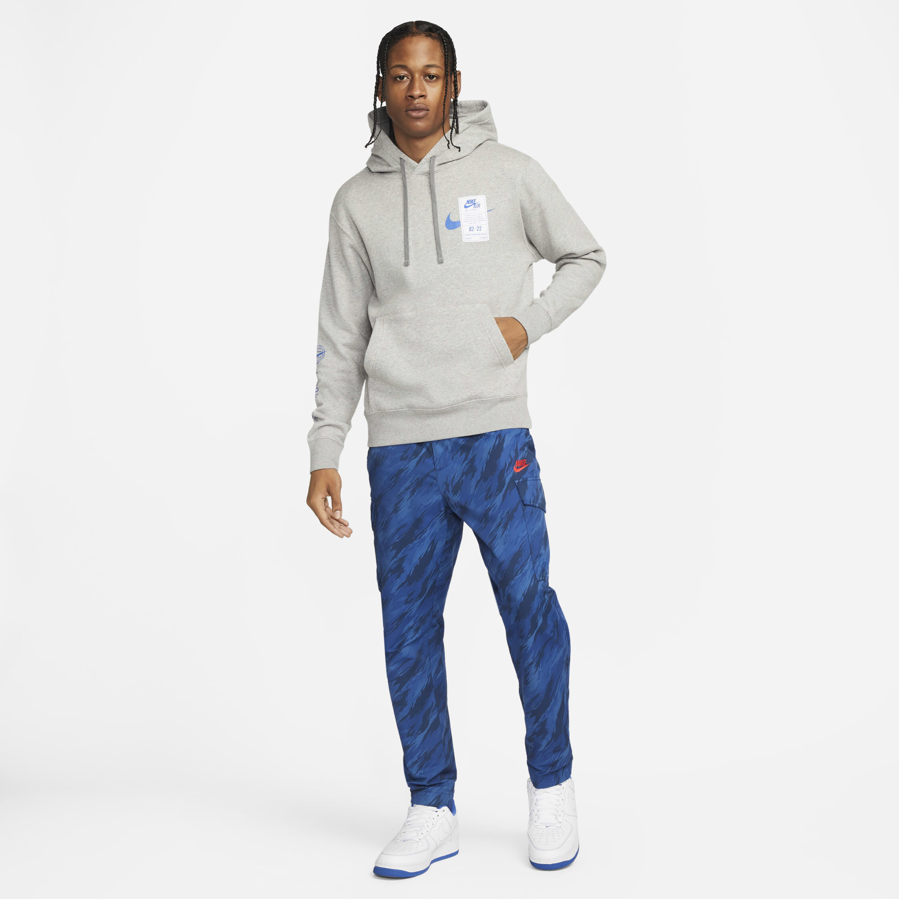 Buy Nike Sportswear Men's Hoodie - Dark Grey Heather @ Nike Saudi