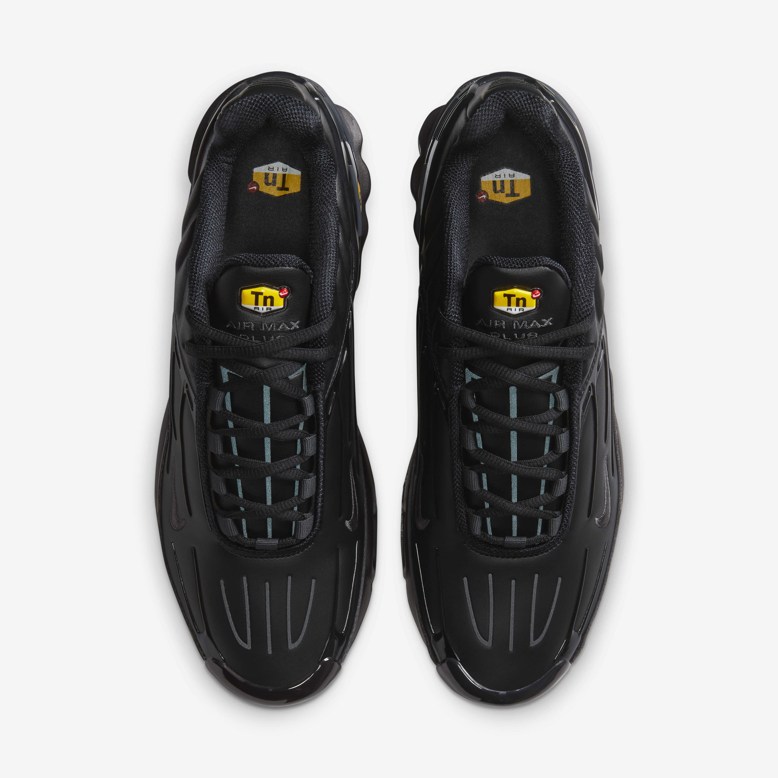 Nike tn black leather hot sale