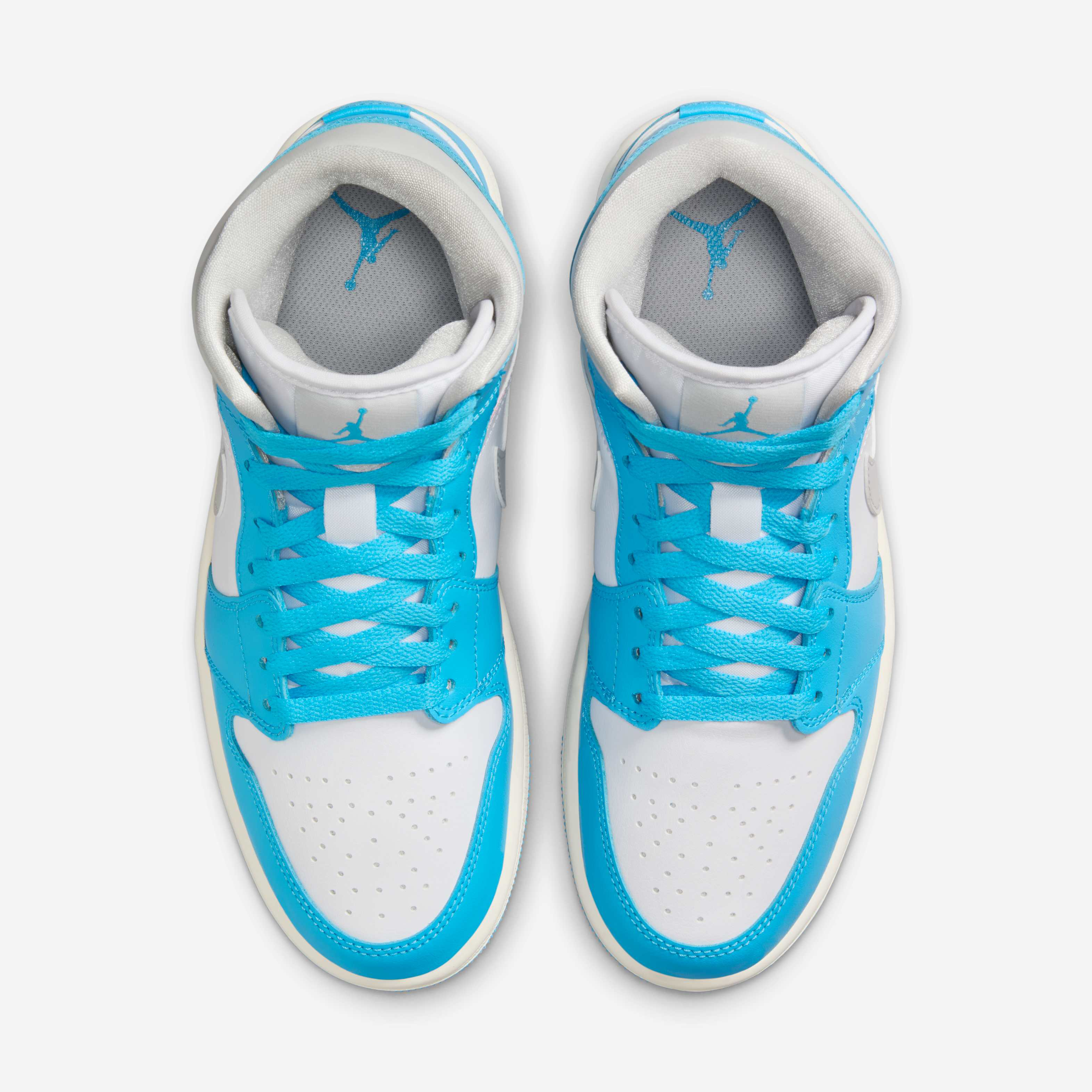 シューズ(女性用) Nike Air Jordan 1 Mid \"Ice Blue Nubuck Size 7.5 - Jordan 1 Mid SE White Ice Blue for sale online | eBay