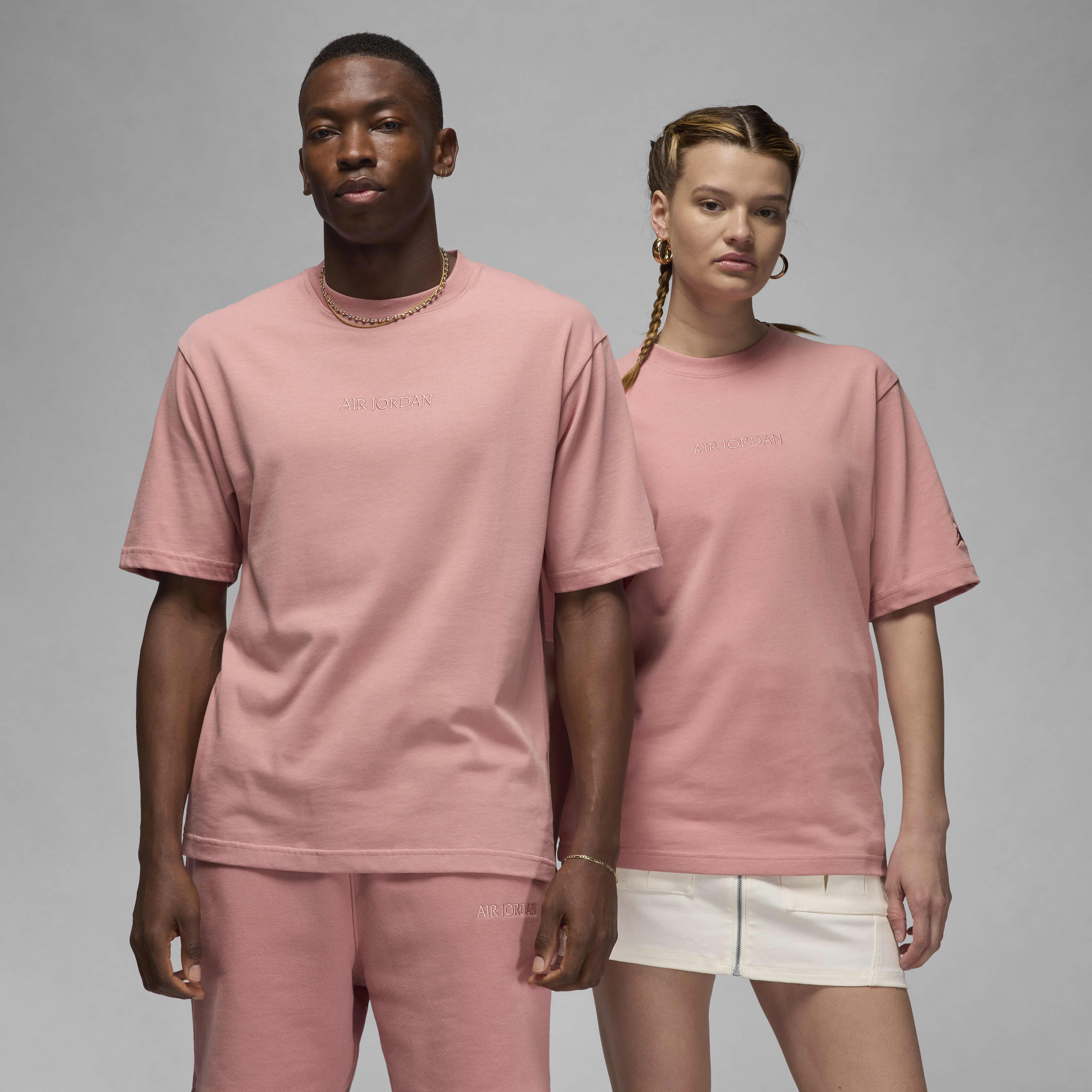 Buy Air Jordan Wordmark Men s T Shirt Rust Pink Nike Saudi Official