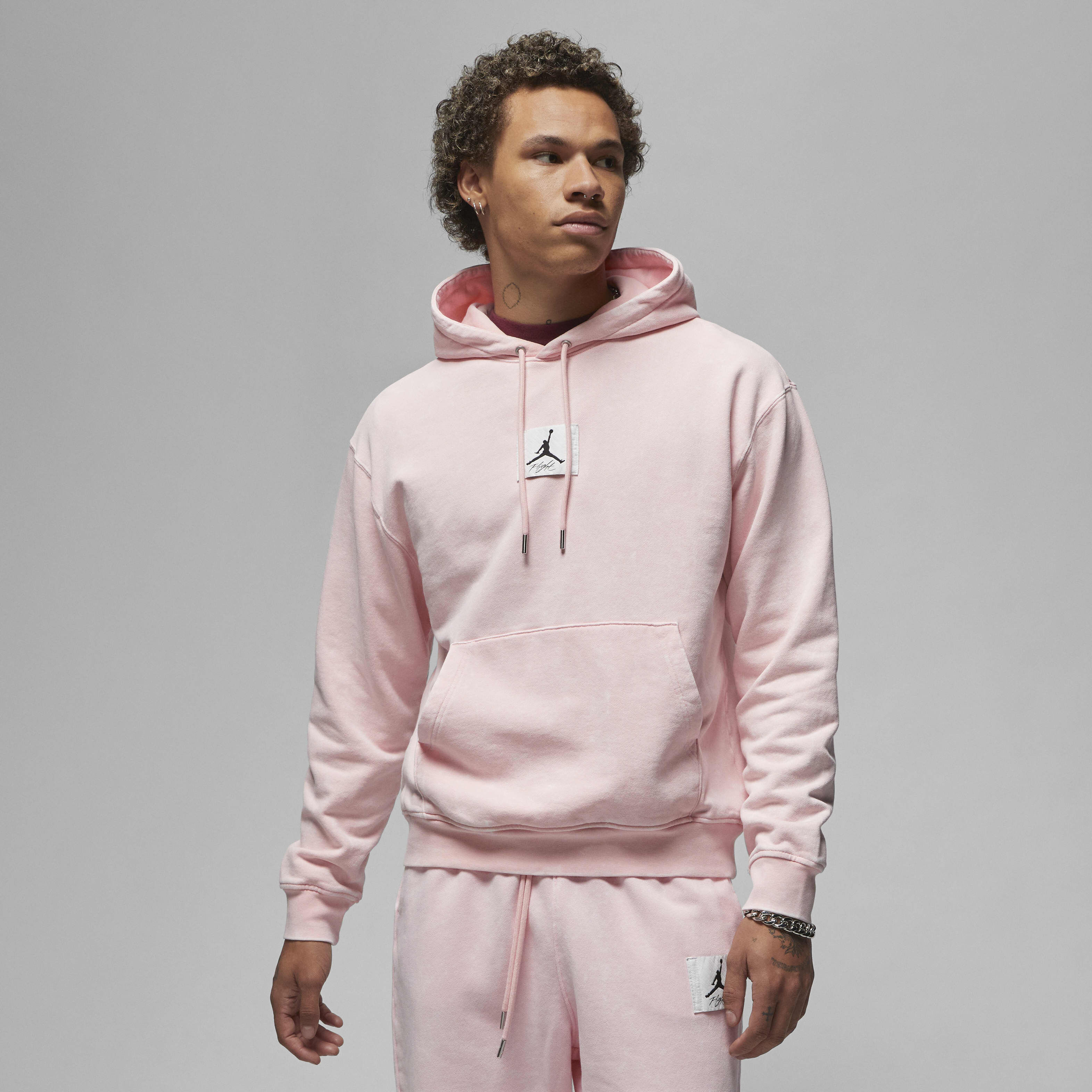 Pink jordan hoodie top