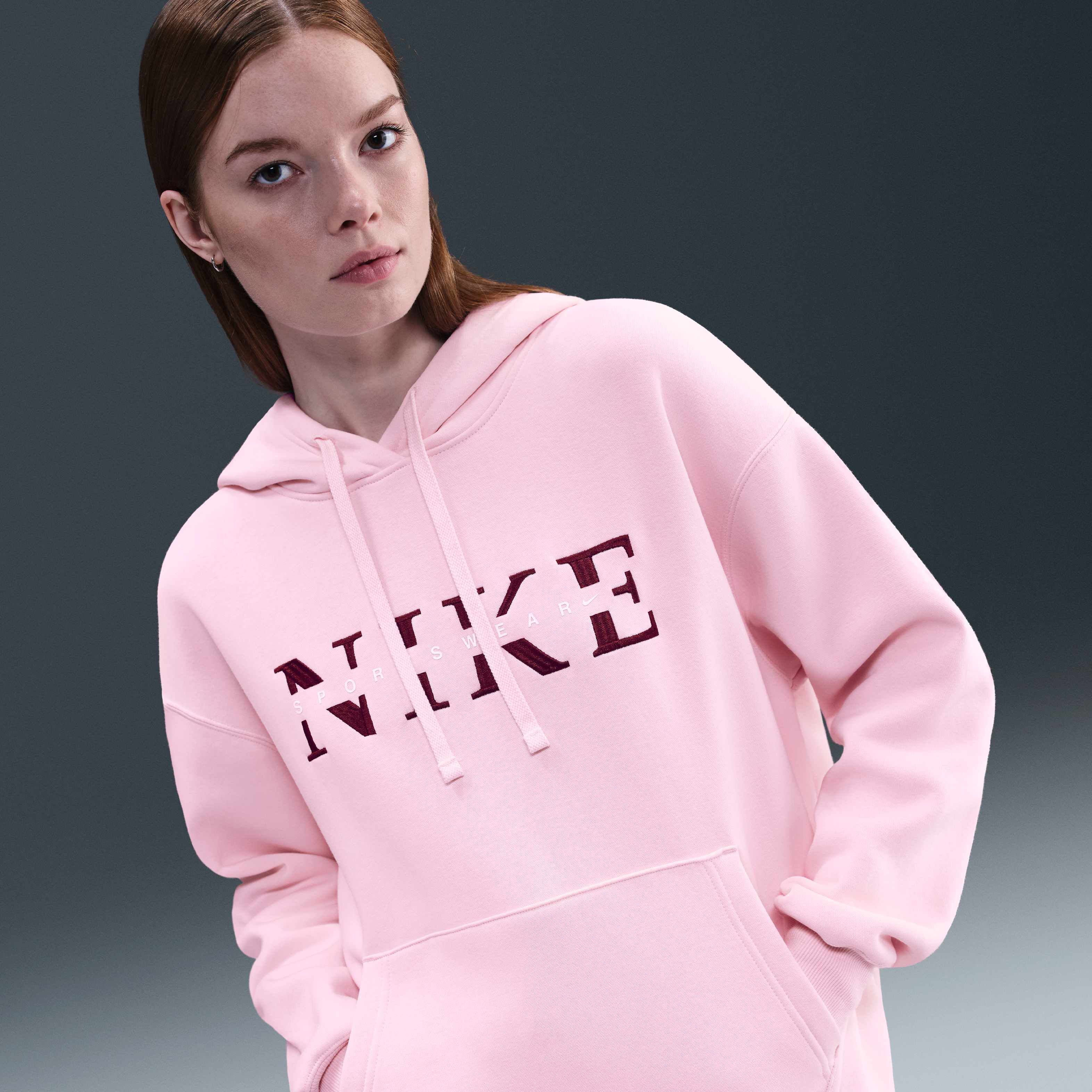 フェンディ　フローラルロゴ　センターロゴ　プルオーバー　パーカー　ピンク　XL Buy Nike Sportswear Phoenix Fleece Women's Oversized Pullover